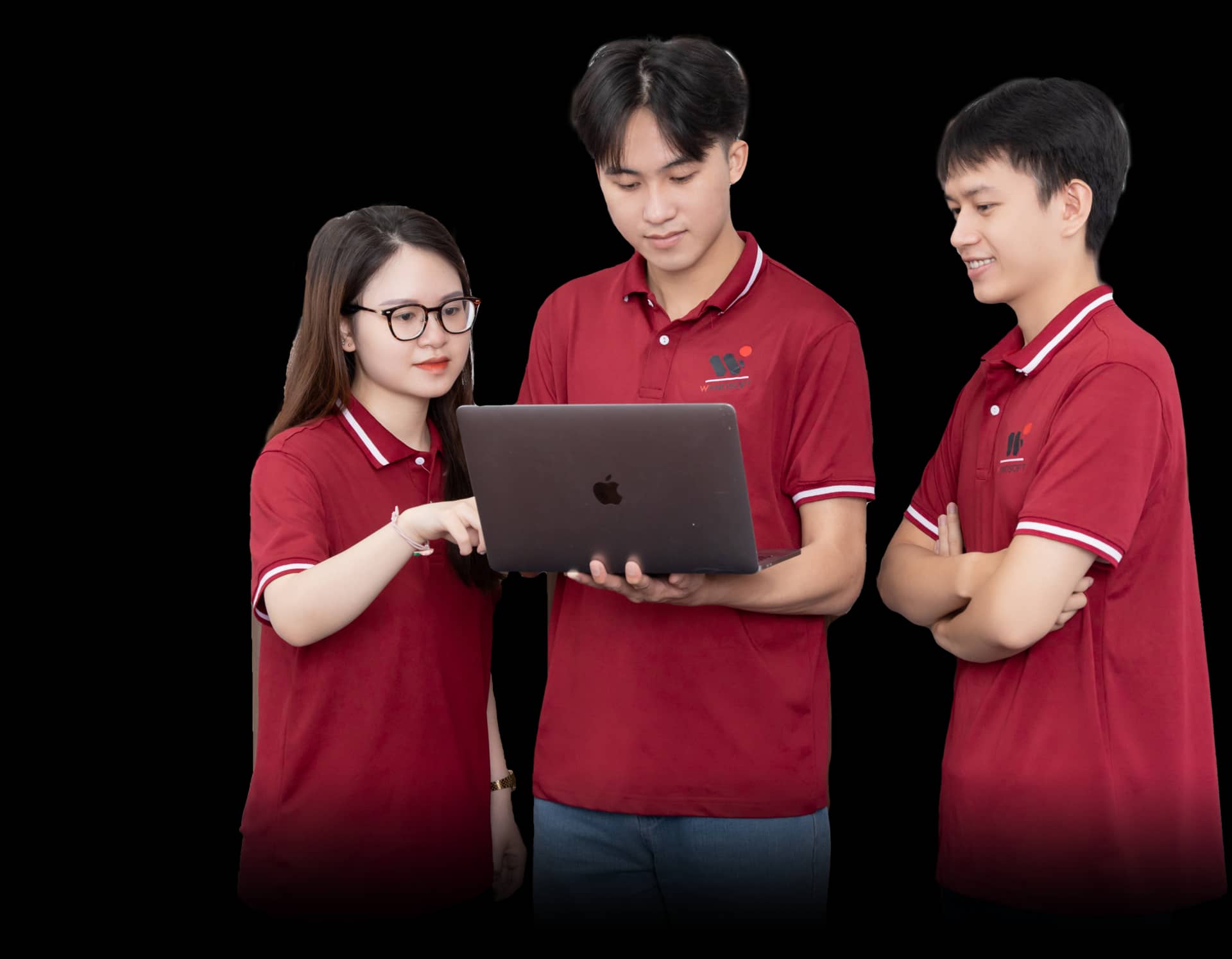 Wanosoft hero team illustration