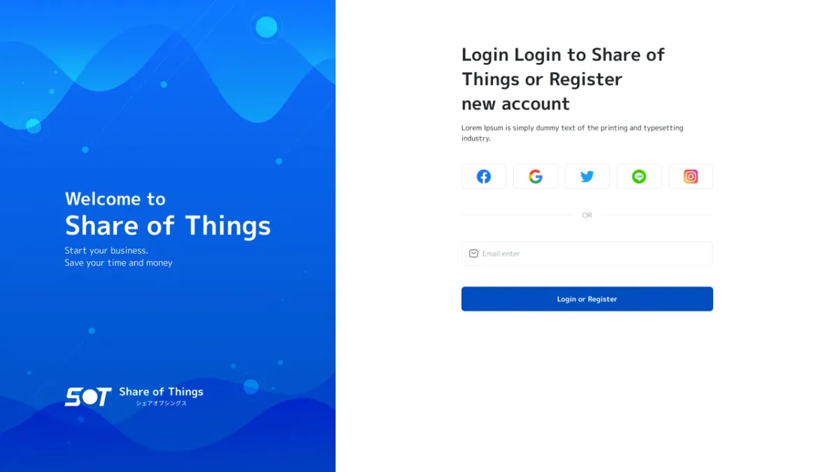 コミュニティ型レコメンド・マッチングアプリ「Share of Things」 screenshot 1