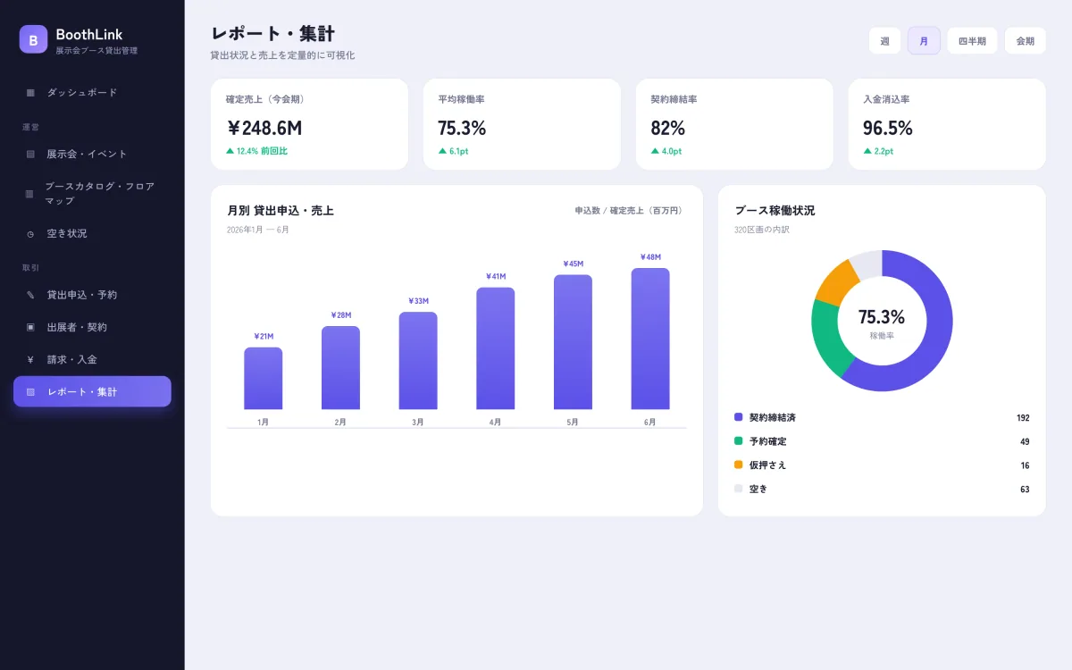 BoothLink — Exhibition Booth Rental Management System screenshot 3