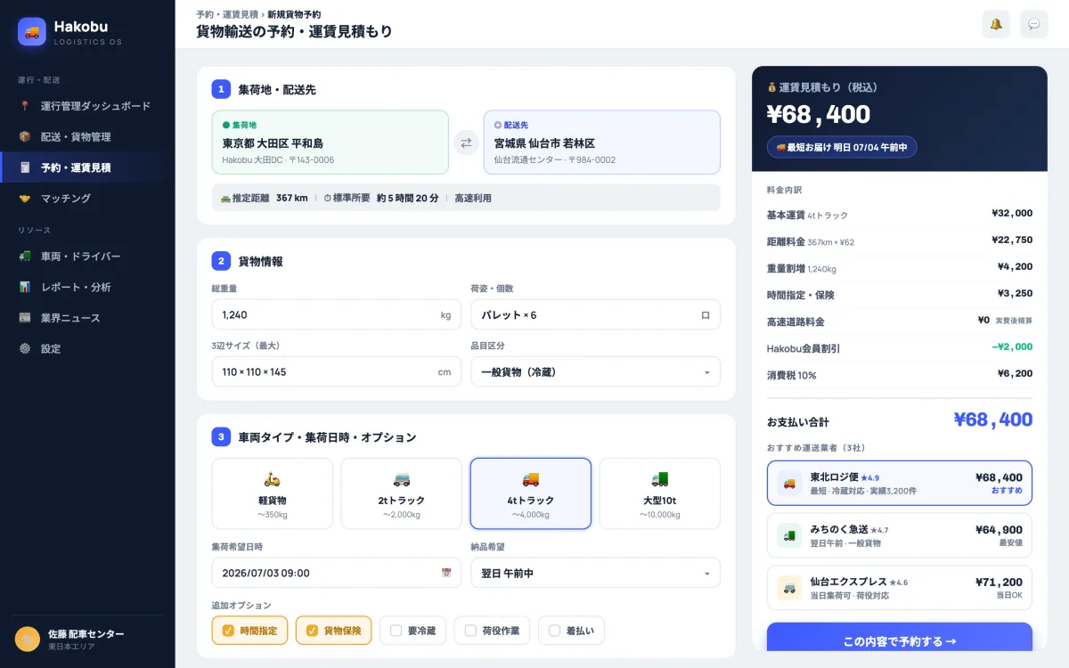 Hakobu screenshot 2