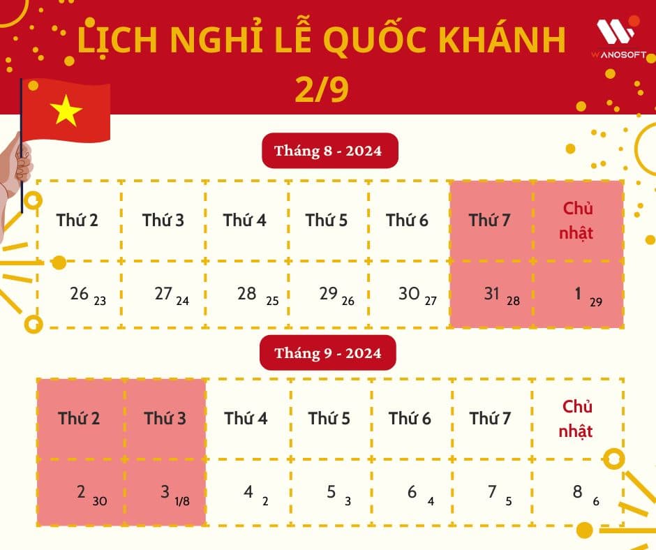 National Day Holiday Schedule – September 2, 2024